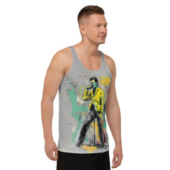 Linear Simplicity All-Over Print Men's Tank Top