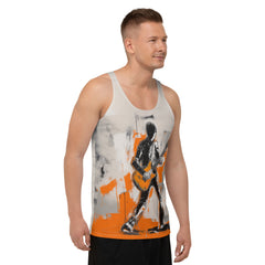 Subtle Waves Abstract Men's Tank Top