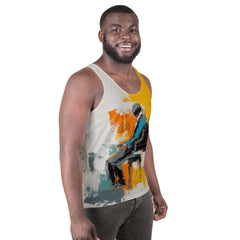 Abstract Elegance Minimalist Men's Tank Top