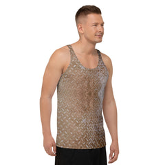 Cozy Chenille Texture Men's Tank Top