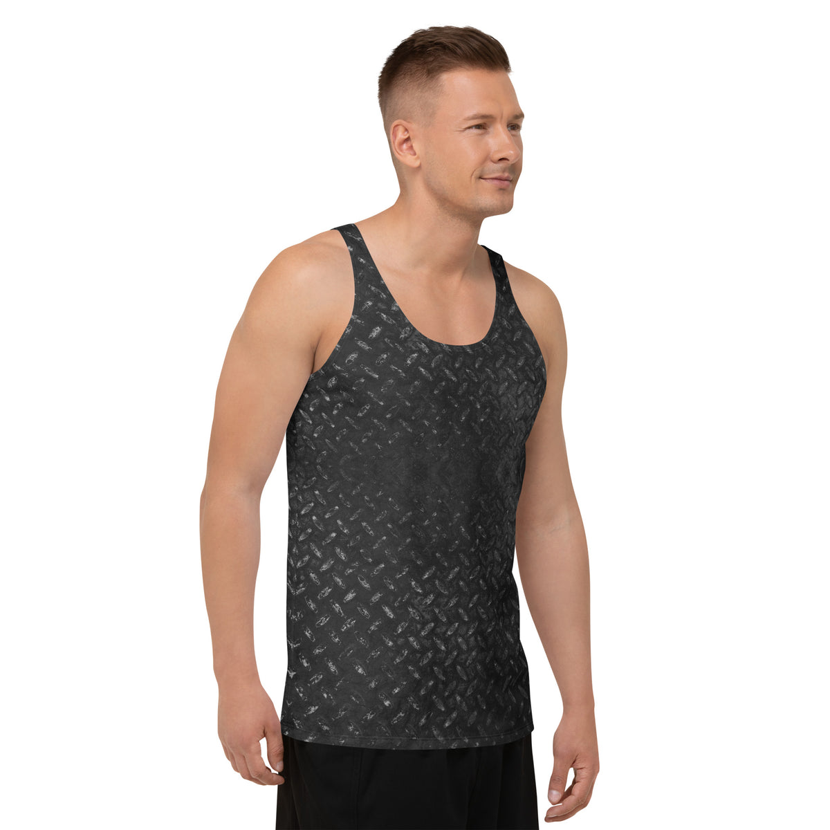 Linen Luxury Texture Men's Tank Top