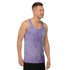 Linen Elegance Texture Men's Tank Top