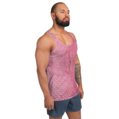 Satin Serenity Texture Men's Tank Top