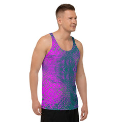 Plush Chevron Texture Men's Tank Top