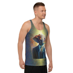 Safari Explorer Elephant All-Over Print Men's Tank Top