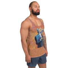 Safari Explorer Cat All-Over Print Men's Tank Top
