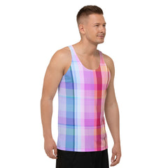 Make a statement in the Prism Burst tank, where fashion meets a kaleidoscope of colors for the ultimate summer vibe.