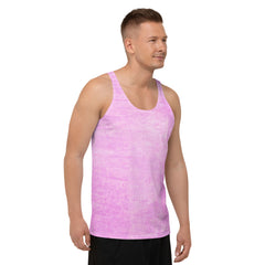 Vibrant Electric Euphoria Print Men's Summer Tank Top