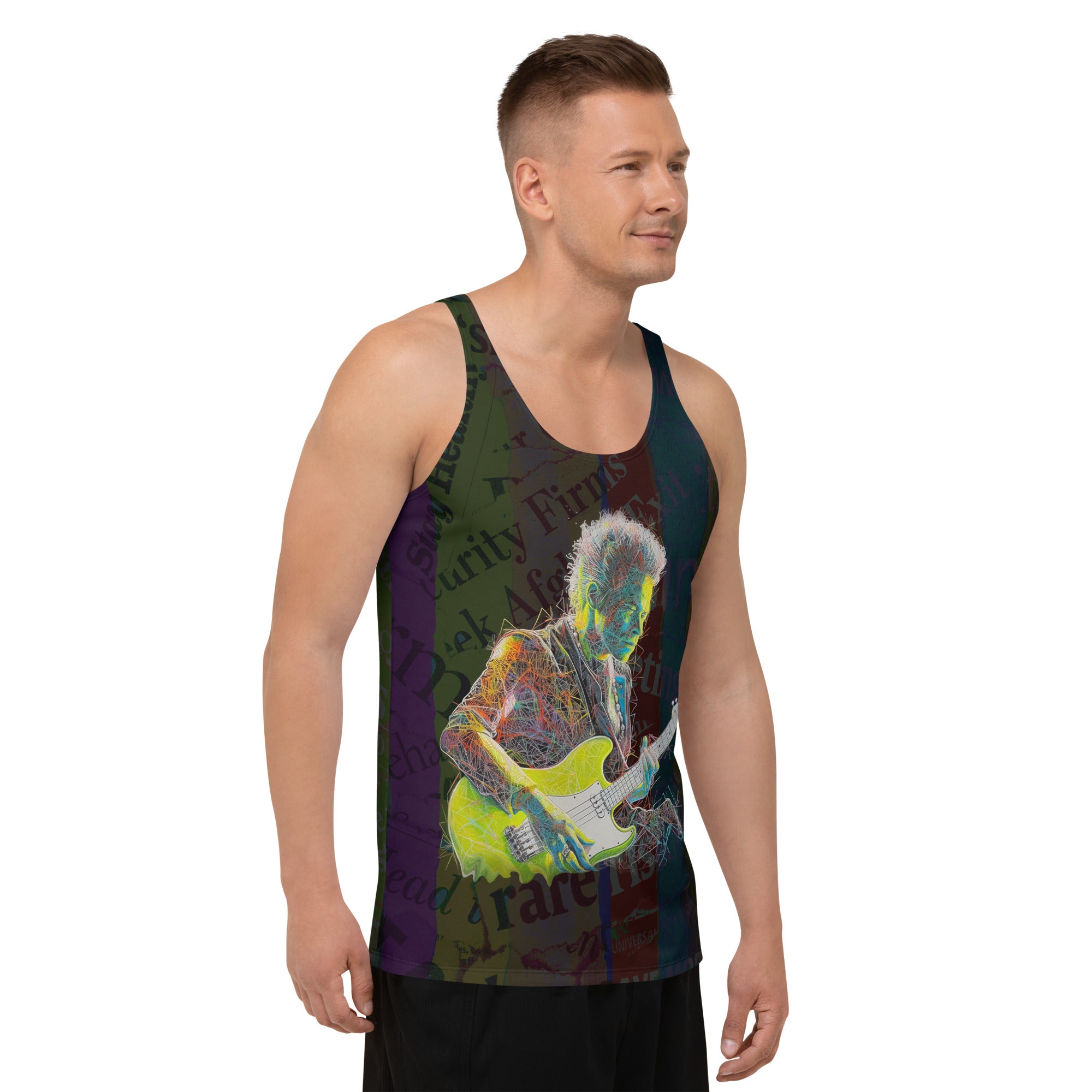 Back view of the Comic Burst Men's Tank Top.