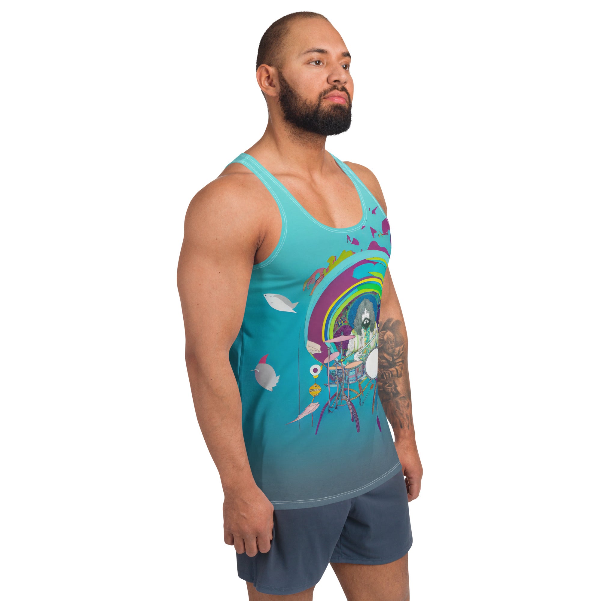 Meadow Dreams Men's Tank Top Close-Up