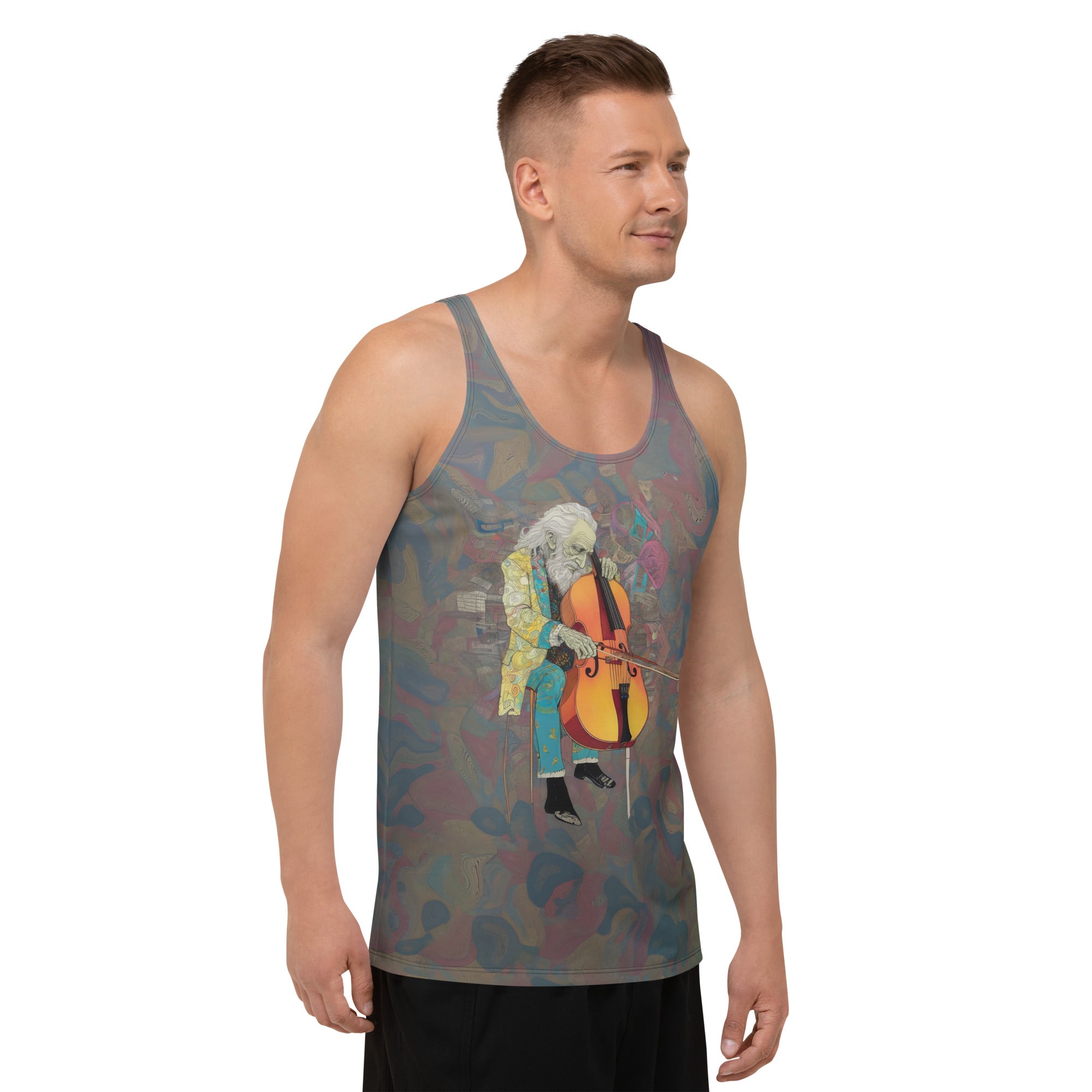 Floral Freedom Men's Tank Top Side View