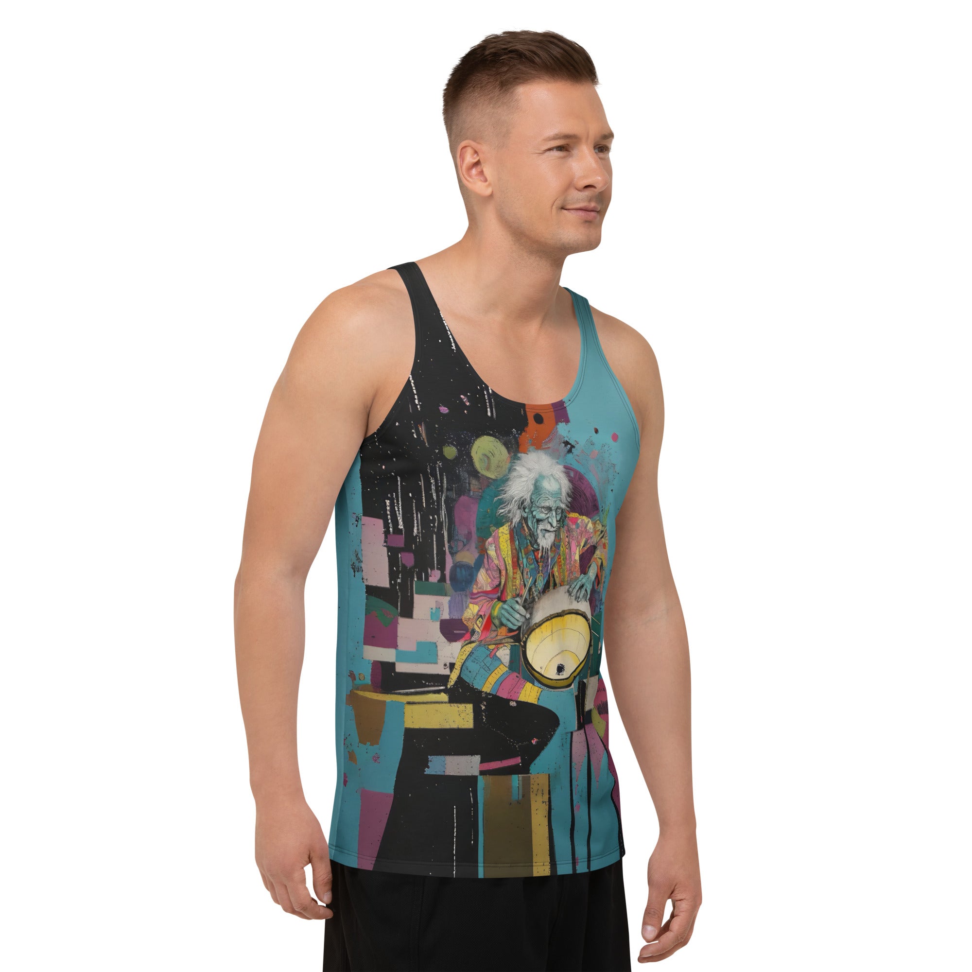 Versatile Sleeveless Shirt for Men - Garden Glory Series