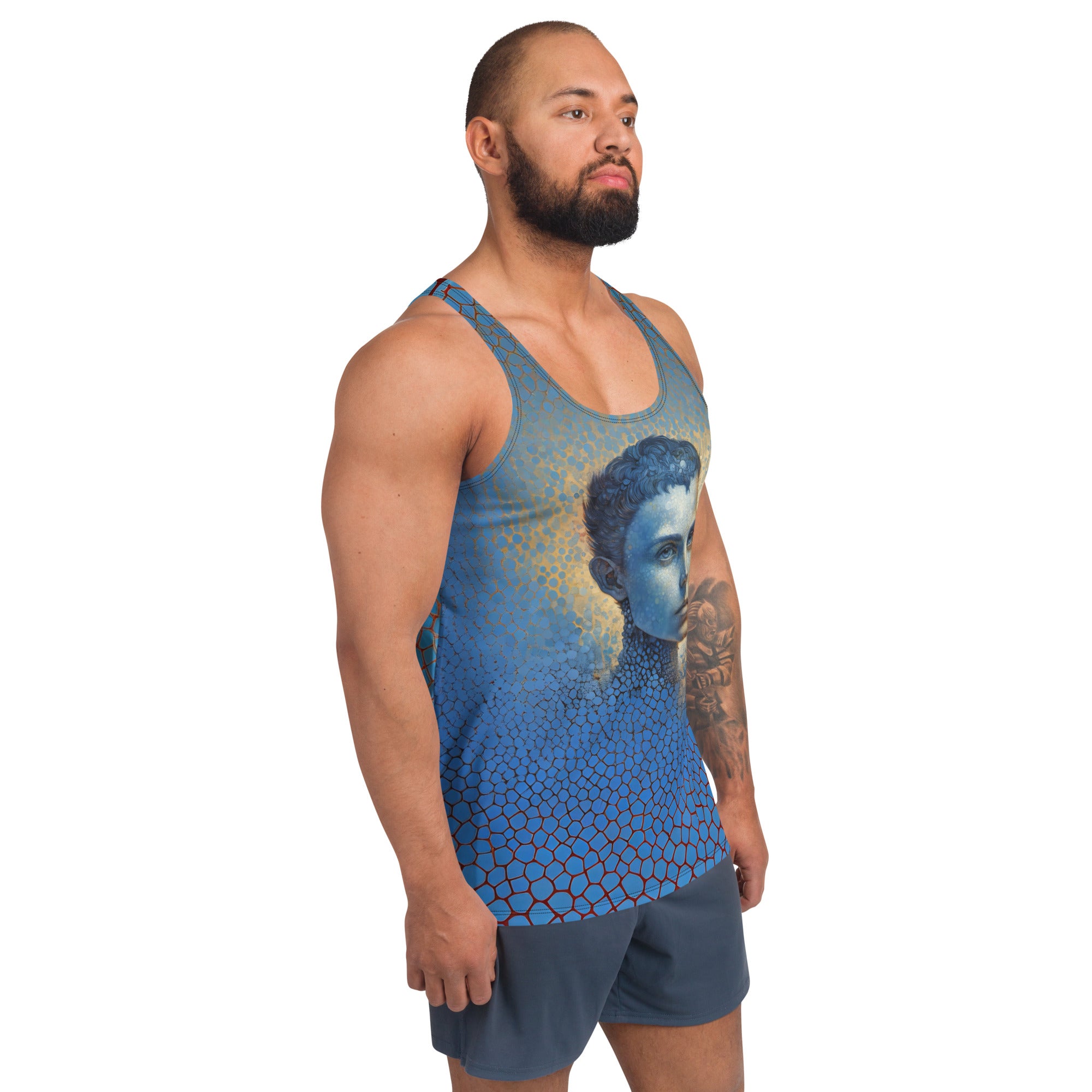 Ethereal Fusion Men's Tank Top paired with activewear essentials