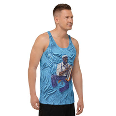 Bold Tiger Stripe Design Men's Athletic Tank Top.