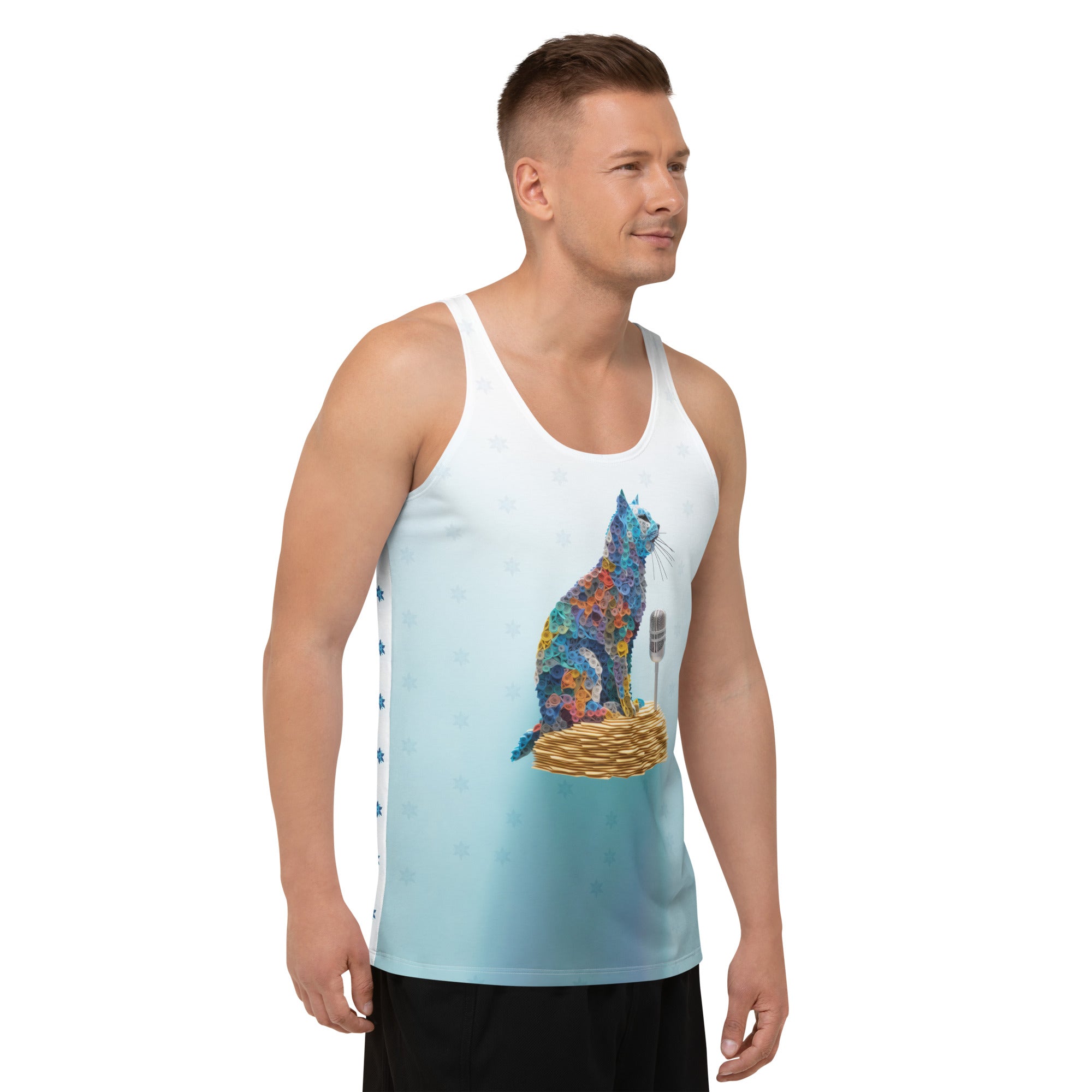 Stylish Origami Fox Cunning tank top in a casual setting.