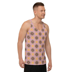 Bright and colorful men's tank top for beachwear