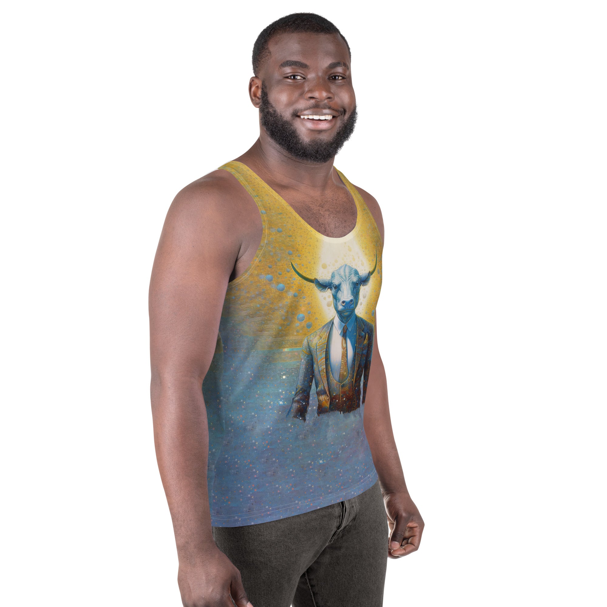 Casual wear buffalo spirit tank top for men