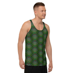 Abstract Art Men's Tank Top styled for a casual look