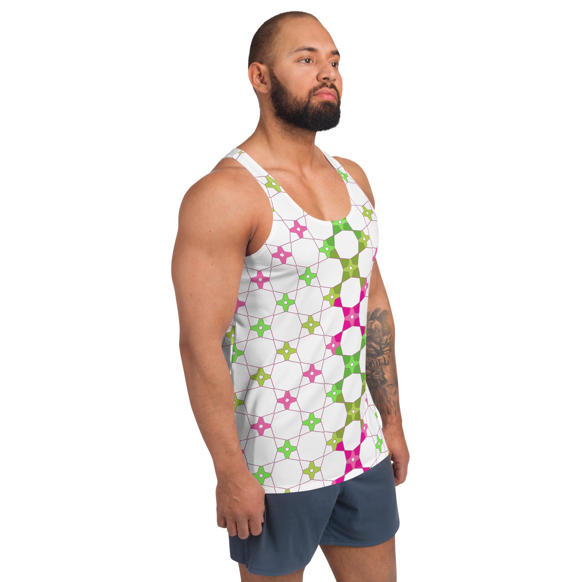 Front view of Urban Grunge Tank Top for men