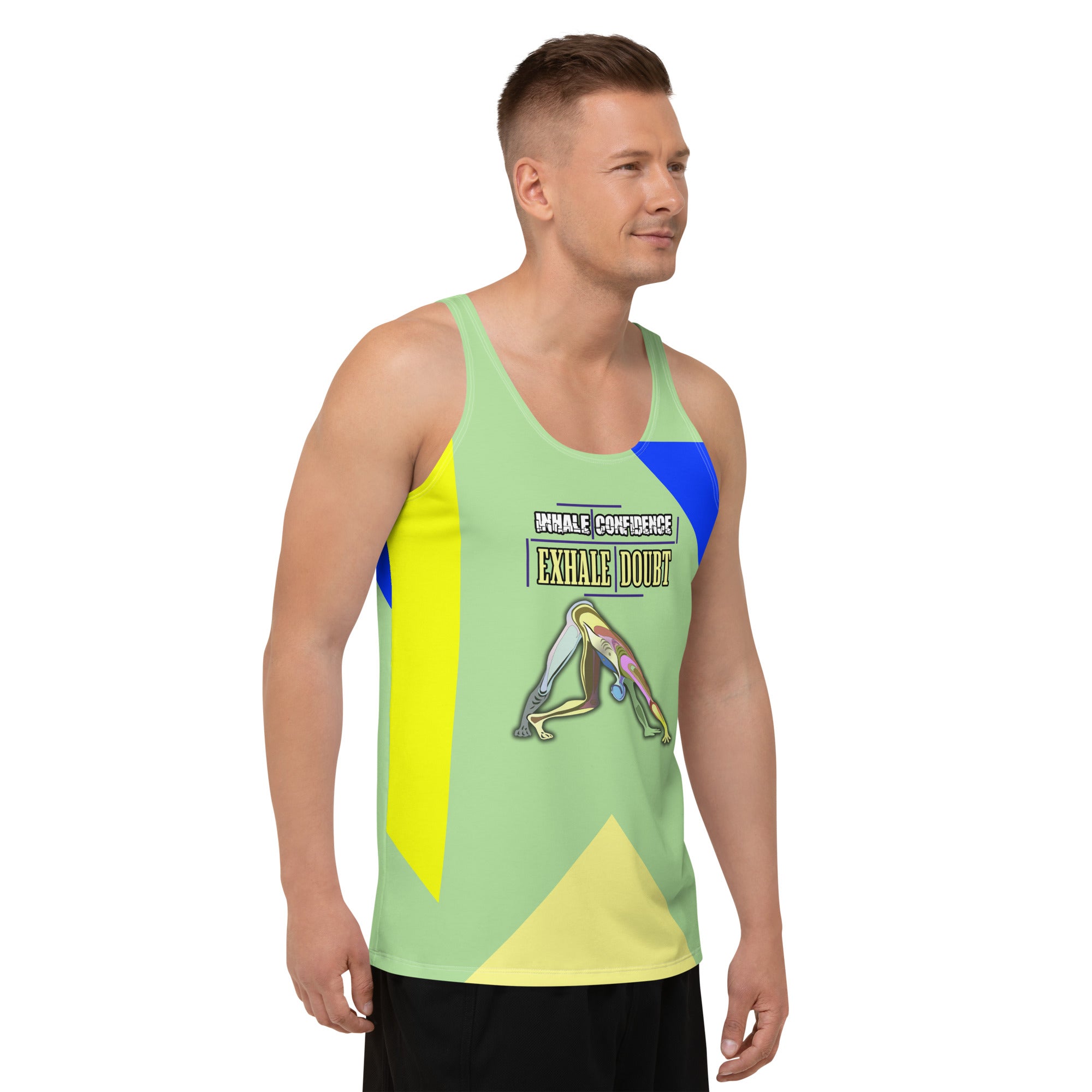 Soft and breathable Lotus Calm Men's Tank Top for everyday wear.
