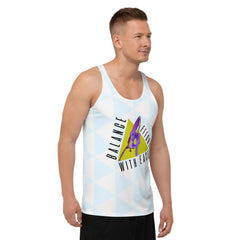 Flow State Men's Tank Top in motion during a workout.
