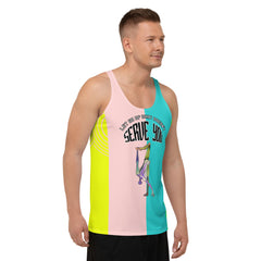 Durable and breathable men's yoga tank top.