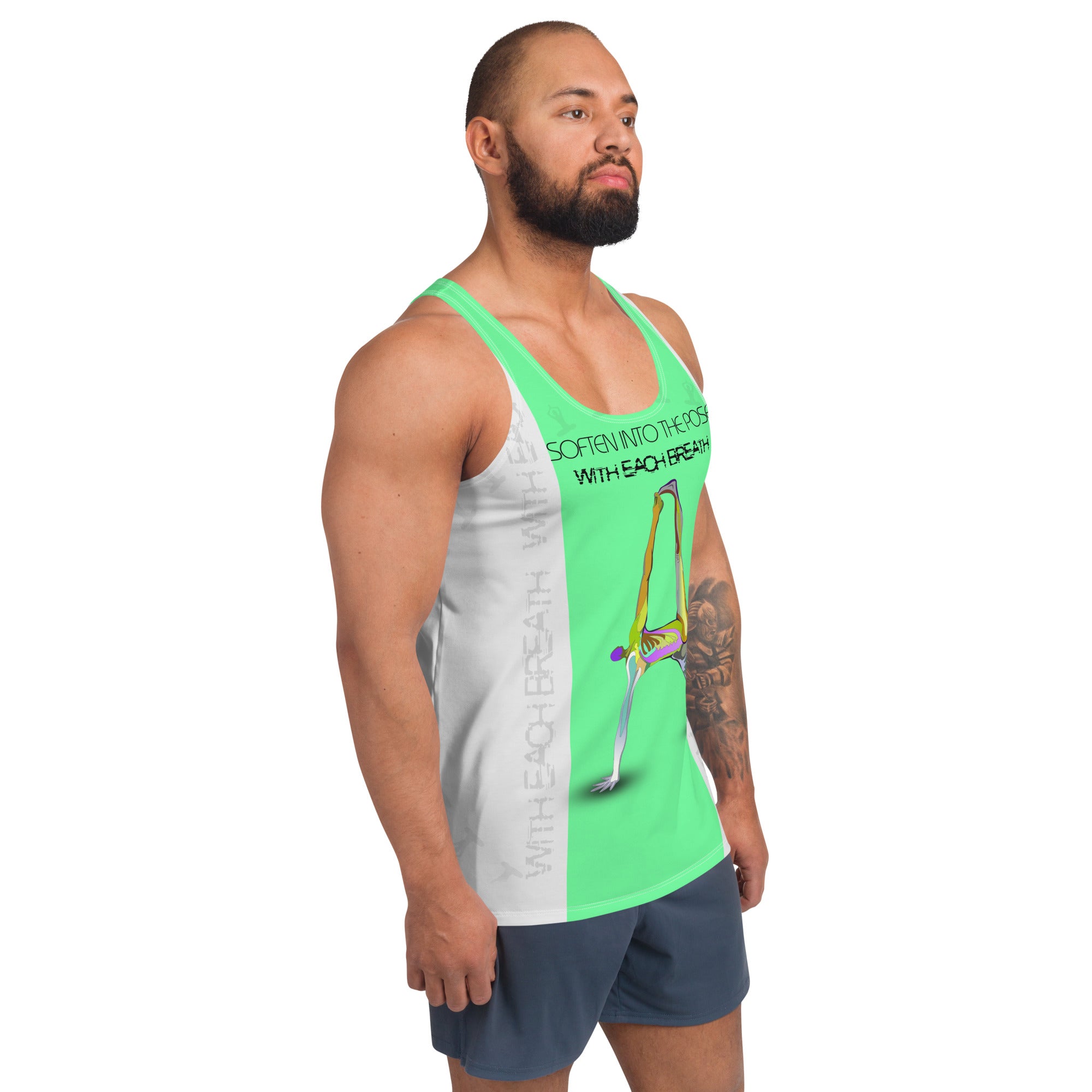 Back view of Silhouette Serenity men's tank top.