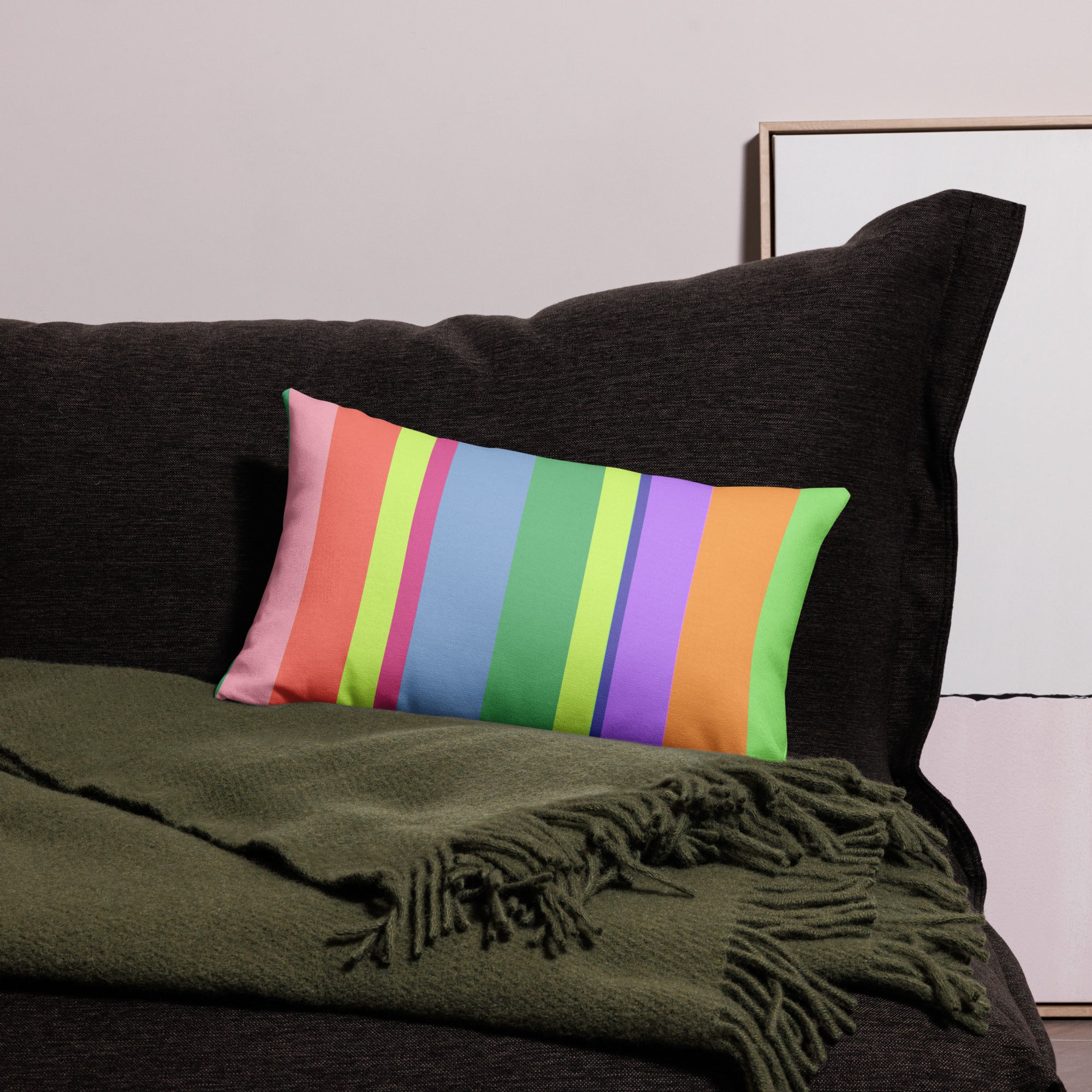 Elegant Urban Luxe Accent Pillow adding luxury to modern home decor.