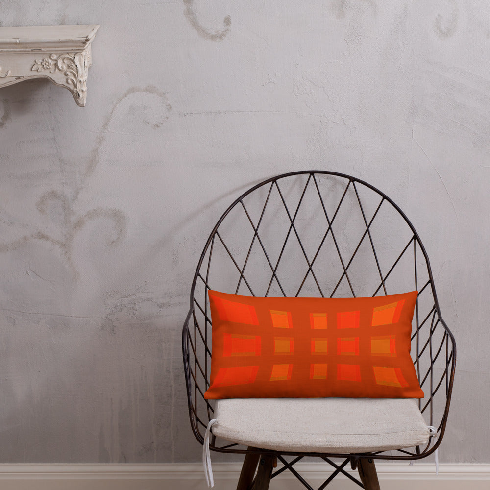 Premium Box Stripe pillow from the Celestial Nights collection in a cozy home setting.