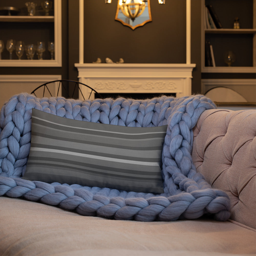 Stylish and Comfortable Quatrefoil Premium Pillow in Living Room Setting