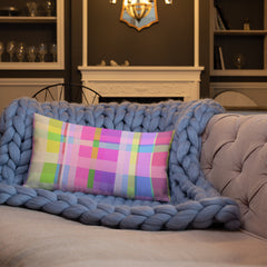 Elegant home decor with a Rainbow Boxed Delight Pillow.