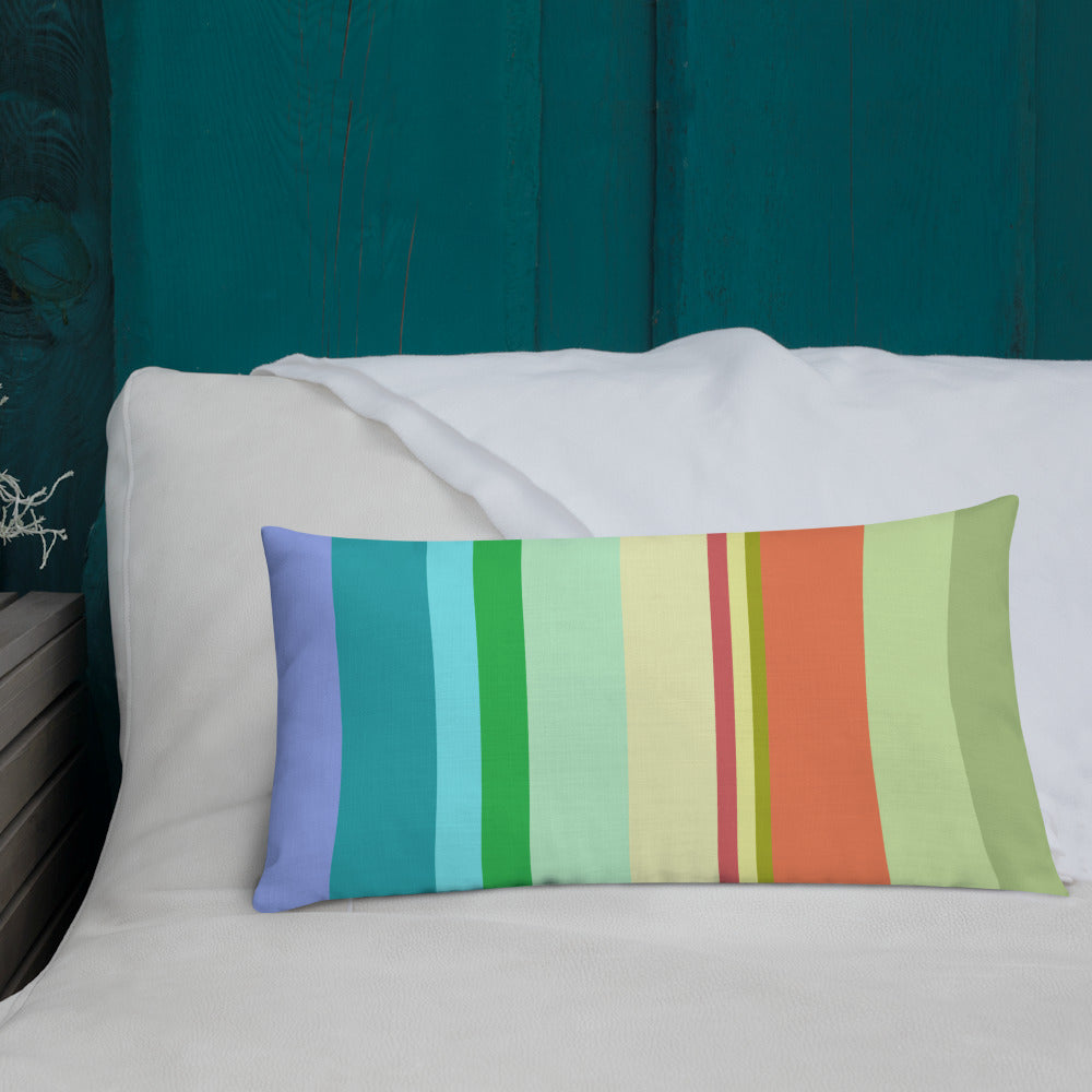 Close-up of the intricate design on Golden Elegance Premium Pillow.