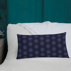 Elegant accent pillow with coastal calm design