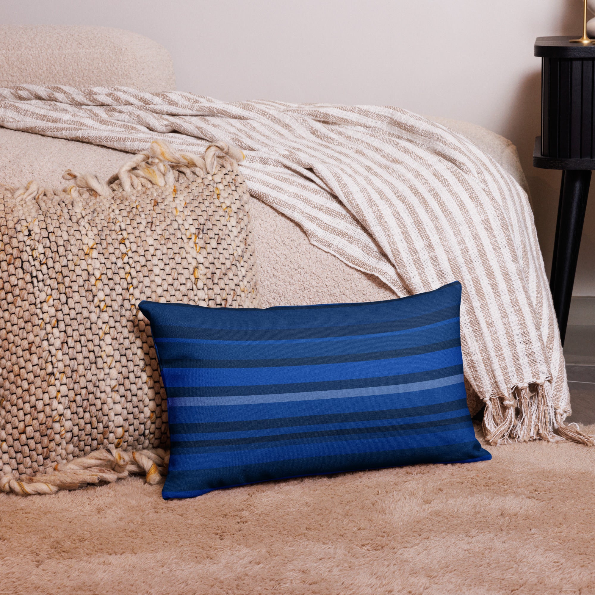 Herringbone Harmony Premium Pillow in Elegant Design for Home Decor