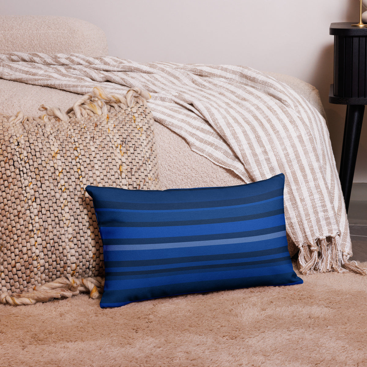 Herringbone Harmony Premium Pillow in Elegant Design for Home Decor