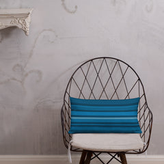 Ethereal Chevron Premium Pillow elegantly placed on a modern sofa.