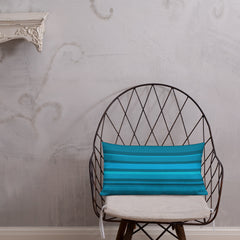 Elegant and Soft Chevron Hues Premium Pillow on Sofa