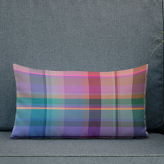 Bold Spectrum Design on Psychedelic Accent Pillow.