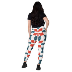 Celestial Sapphire Diamond Dreams Crossover Leggings