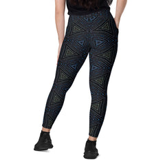 Jungle Safari Crossover Leggings with Pockets