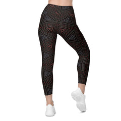 Urban Camo Crossover Leggings with Pockets