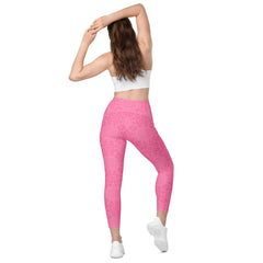 Ethereal Butterfly All-Over Print Crossover Leggings with Pockets