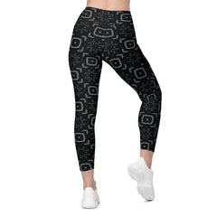 Zen Garden Oasis All-Over Print Crossover Leggings with Pockets