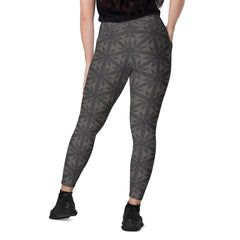 Pixel Perfection Crossover Leggings with Pockets