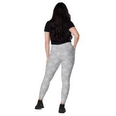 Bohemian Rhapsody Crossover Leggings with Pockets