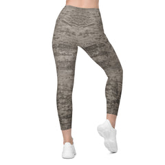 Side View of Mesh Marvel Crossover Leggings Showing Pockets