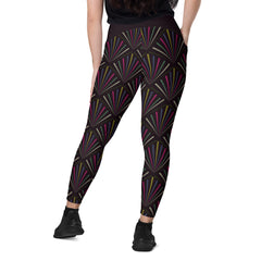 Model wearing Abstract Art Leggings