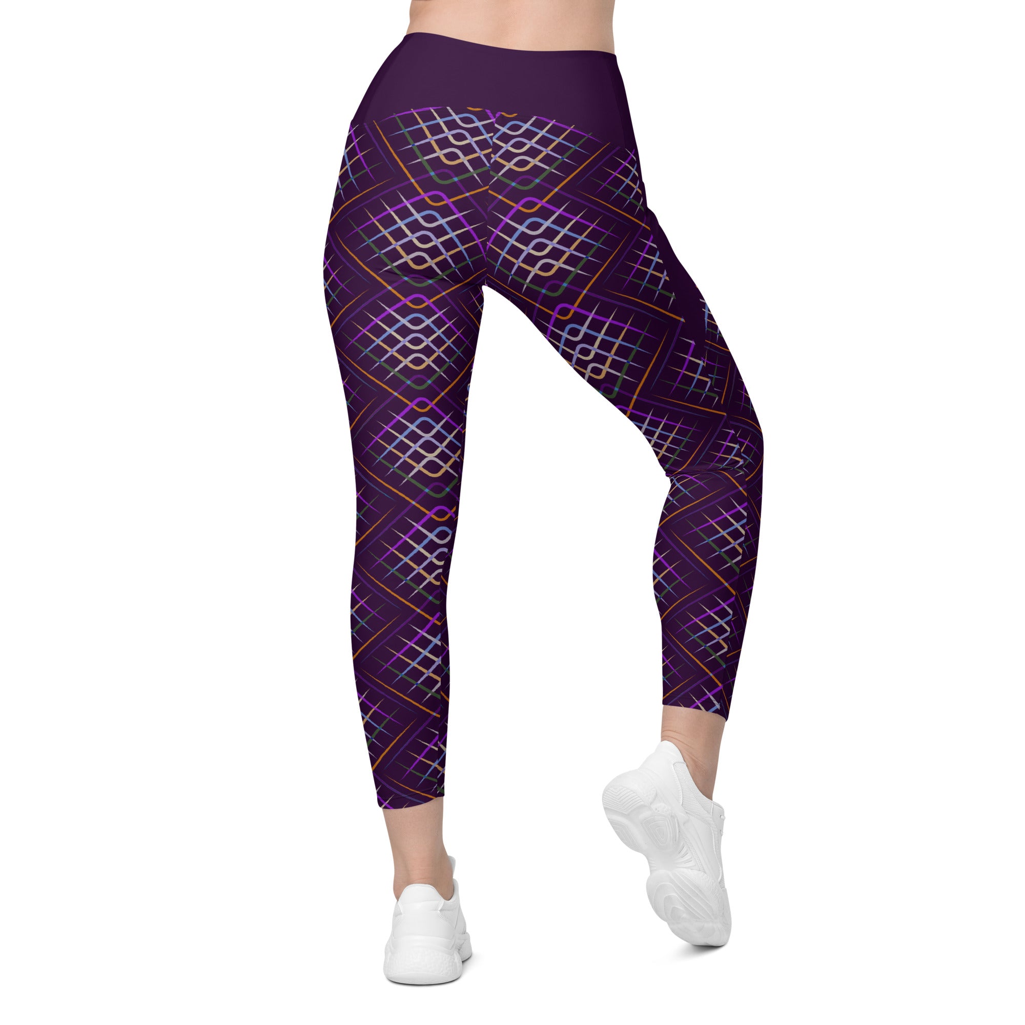 Tribal pattern detail on Crossover Leggings