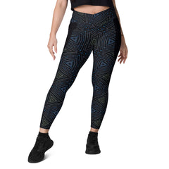 Jungle Safari Crossover Leggings with Pockets