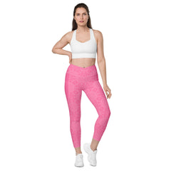 Ethereal Butterfly All-Over Print Crossover Leggings with Pockets
